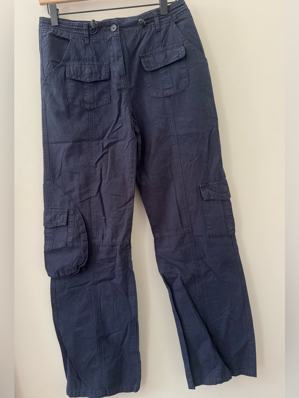 Brandy Melville Navy Cargo Pants with Utility Pockets